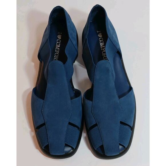 I Love Comfort Fisherman Sandals Women's 8.5M Blue NWOT - Picture 1 of 6